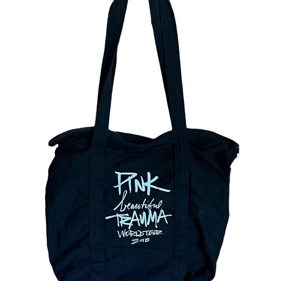 Pink Beautiful Trauma 2018 World Tour zipper tote bag - Picture 1 of 4